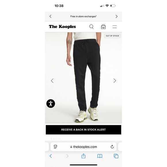 White Sneakers With Platform Sole & Fluorescent Yellow Inserts By The Kooples - Picture 6 of 6